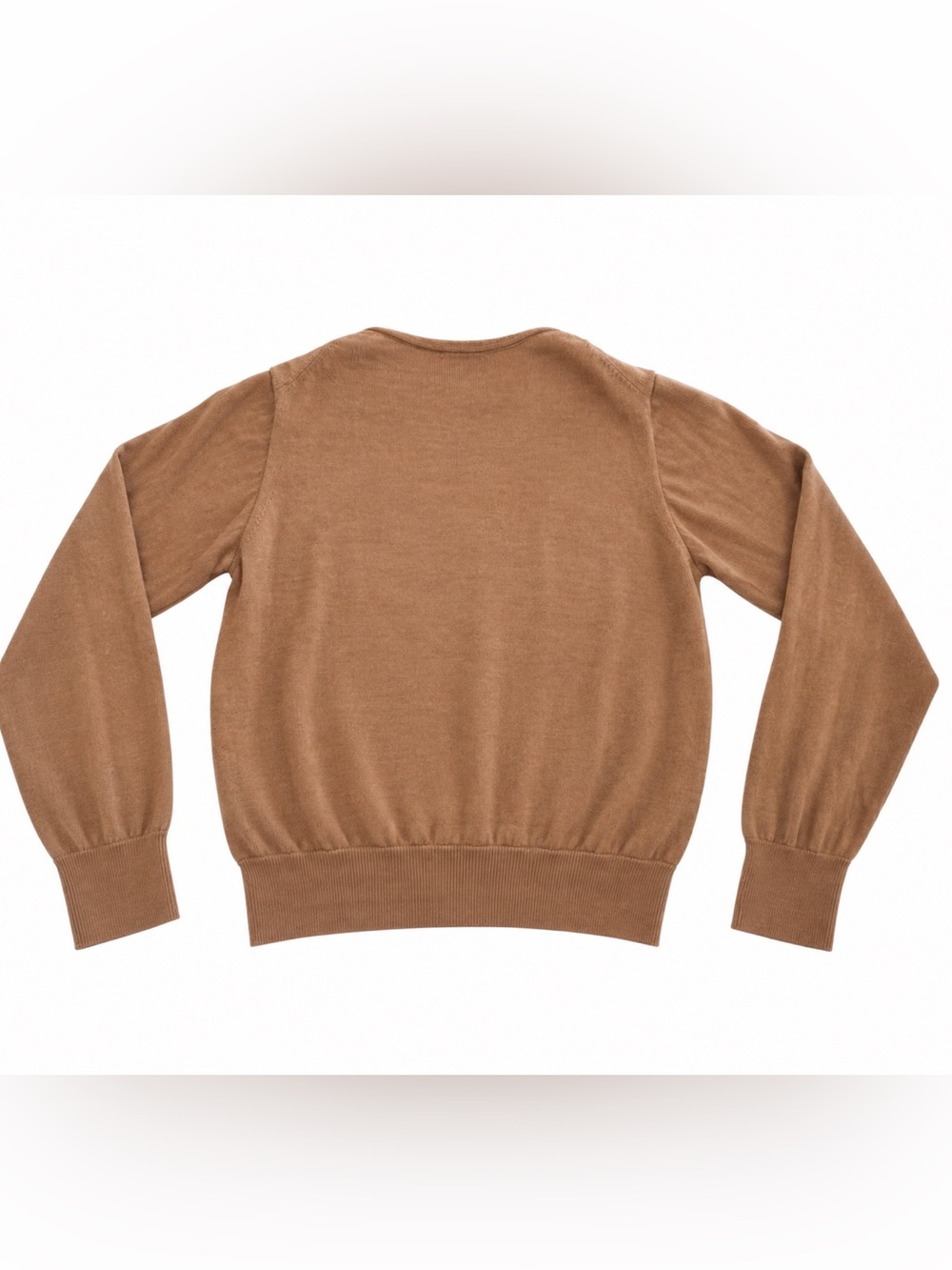 Anine Bing Cashmere Merino Wool Valerie Sweater Tan V Neck size XS - Picture 5 of 11